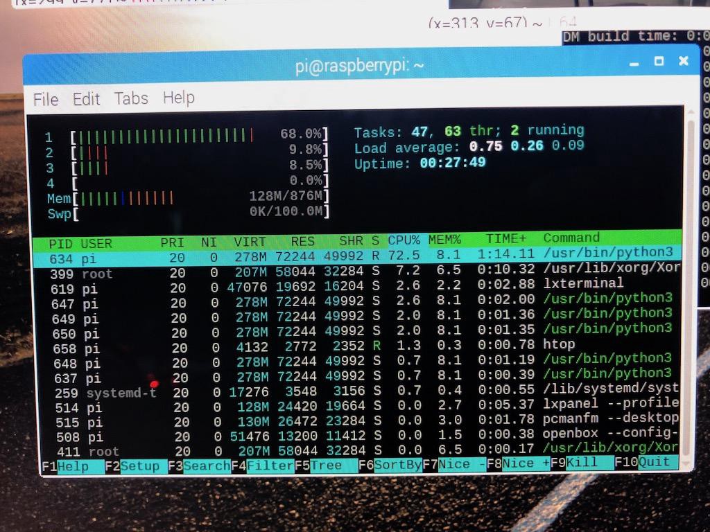 StereoPi OpenCV CPU load Raspberry Pi